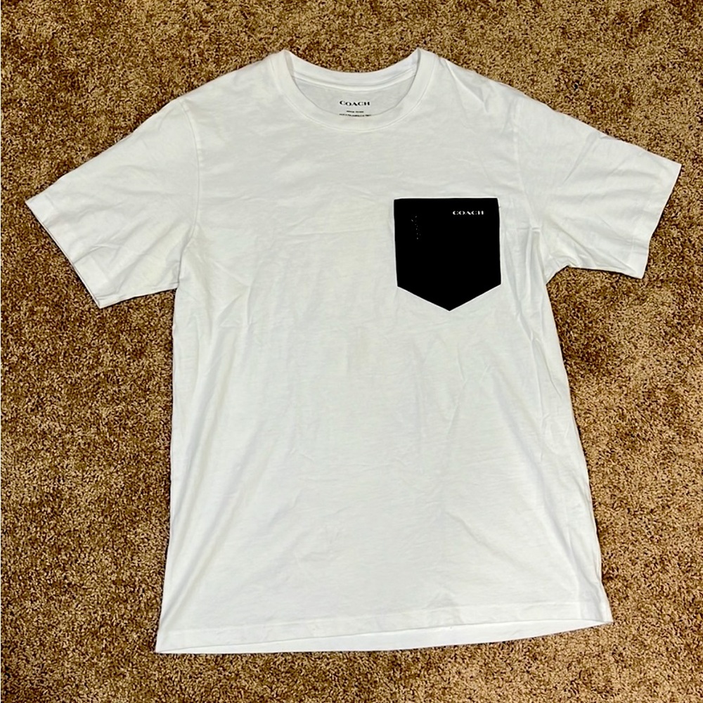 Coach Mixed Media T-shirt men’s sz M, as is
